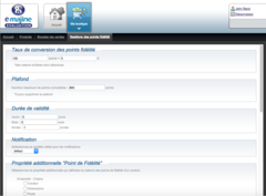 Configuration Points de fidelite